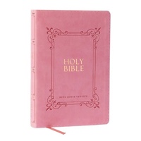 KJV Holy Bible Large Print Center-Column Reference Bible Pink (Red Letter Edition)