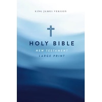 KJV Large Print Outreach New Testament Bible, Cross