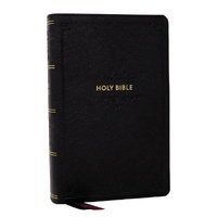 KJV Personal Size Large Print End-of-Verse Reference Bible, Black Leathersoft, Red Letter, Comfort Print
