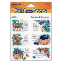 Berries & Blessings (6 Sheets, 36 Stickers) (Stickers Faith That Sticks Series)