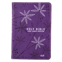KJV Compact Bible Purple Red Letter Edition