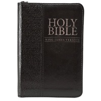 KJV Mini Pocket Edition Zippered Black (Red Letter Edition)