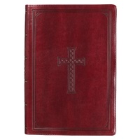 Burgundy Faux Leather Super Giant Print King James Version Bible