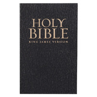 Black Softcover King James Version Gift and Award Bible