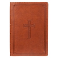 KJV Bible Super Giant Print Faux Leather Tan