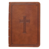 KJV Compact Bible - Medium Brown Faux Leather Large Print