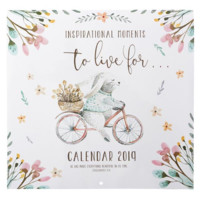 2019 Wall Calendar: Inspirational Moments to Live For