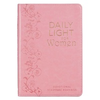 Daily Light for Women Devotional - Faux Leather Light Pink