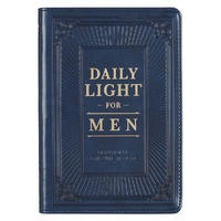 Daily Light for Men Devotional - Faux Leather Blue