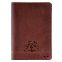 2021 12-Month Executive Diary/Planner: Stand Firm (Zippered)