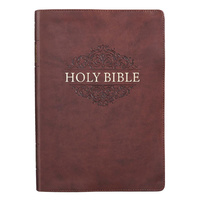 KJV Super Giant Print Bible Brown (Red Letter Edition)