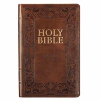 KJV Deluxe Gift Bible Indexed Brown (Red Letter Edition)