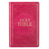 KJV Deluxe Gift Bible Indexed Pink (Red Letter Edition)