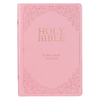 KJV Giant Print Full-size Bible - Pink heat-debossed