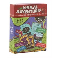 Animal Adventures for Kingdom Kids: 5-in-1 Card Game Set