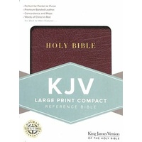 KJV Large Print Compact Reference Bible Burgundy