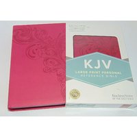 KJV Large Print Personal Reference Bible Pink