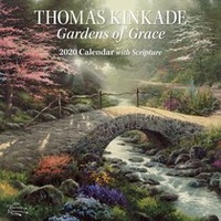 2020 Wall Calendar: Thomas Kinkade Gardens of Grace With Scripture