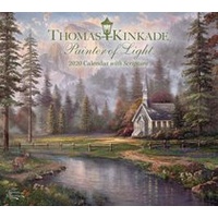 2020 Wall Calendar: Thomas Kinkade Painter of Light With Scripture