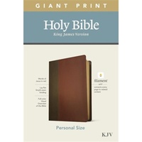 KJV Personal Size Giant Print Bible Filament Enabled Edition Brown/Mahogany (Red Letter Edition)