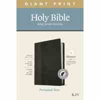 KJV Personal Size Giant Print Bible Filament Enabled Edition Indexed Black/Onyx (Red Letter Edition)
