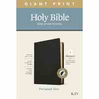 KJV Personal Size Giant Print Bible Filament Enabled Edition Black Indexed (Red Letter Edition)