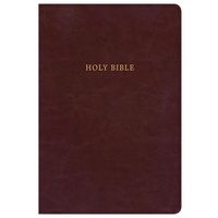 KJV Super Giant Print Reference Bible, Classic Burgundy LeatherTouch