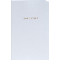 KJV Gift and Award Bible, White Imitation Leather