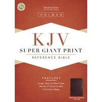 KJV Super Giant Print Reference Bible (Burgundy Bonded Leather)
