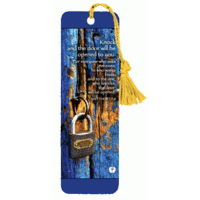 Bookmark With Tassel - Knock And The Door Will Be Opened To You