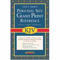 KJV Personal Size Giant Print Reference Burgundy (Red Letter Edition)