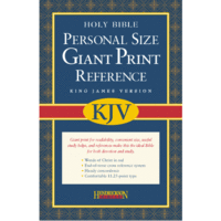 KJV Personal Size Giant Print Reference Black (Red Letter Edition)