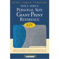 KJV Personal Size Giant Print Reference Bible Blue/Gray Flexisoft