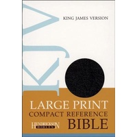 KJV Large Print Compact Reference Bible Black Bonded Leather