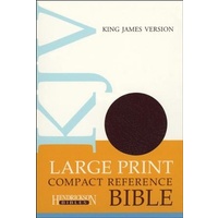 KJV Large-Print Compact Reference Bible, bonded leather, burgundy