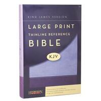 KJV Large Print Thinline Reference Bible Violet/Lilac (Red Letter Edition)