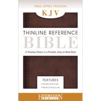 KJV Thinline Reference Bible, Chestnut Brown