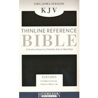 KJV Thinline Reference Bible Black