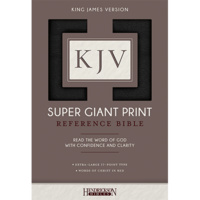 KJV Super Giant Print Reference Bible Imitation Leather Black