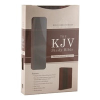 KJV Study Bible Thumb Indexed Dark Brown/Brown