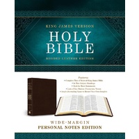 KJV Wide Margin Personal Notes Bible Brown (Red Letter Edition)