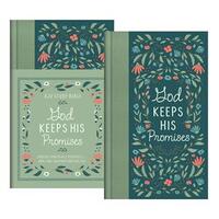 KJV God Keeps His Promises Study Bible Sage Floral