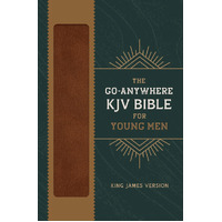 The KJV Go-Anywhere Bible For Young Men Woodgrain Chestnut (Red Letter Edition)