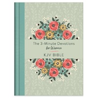 The 3-Minute Devotions for Women KJV Bible [Mint Bouquet]