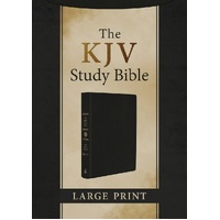 KJV Study Bible Large Print Black (Red Letter Edition)