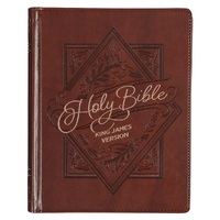 Saddle Tan Faux Leather Hardcover King James Version Note-taking Bible