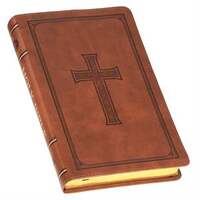 KJV Deluxe Gift Bible with Thumb Index Honey Brown