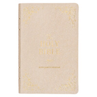 KJV Deluxe Gift Bible Thumb Index Pearlescent Taupe (Red Letter Edition)