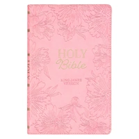 Blossom Pink Faux Leather Gift Edition King James Version Bible