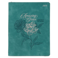 2026 Large 18-Month Planner: Teal Amazing Grace